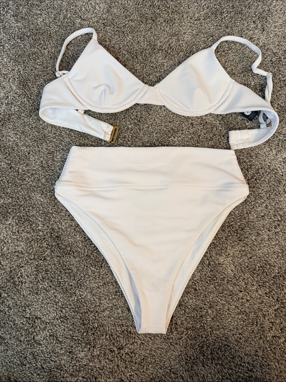 Beach Riot Underwire Bikini Top & High Waist Bottoms